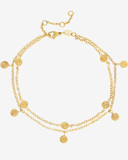 Swirl'n Double Cavigliera Oro