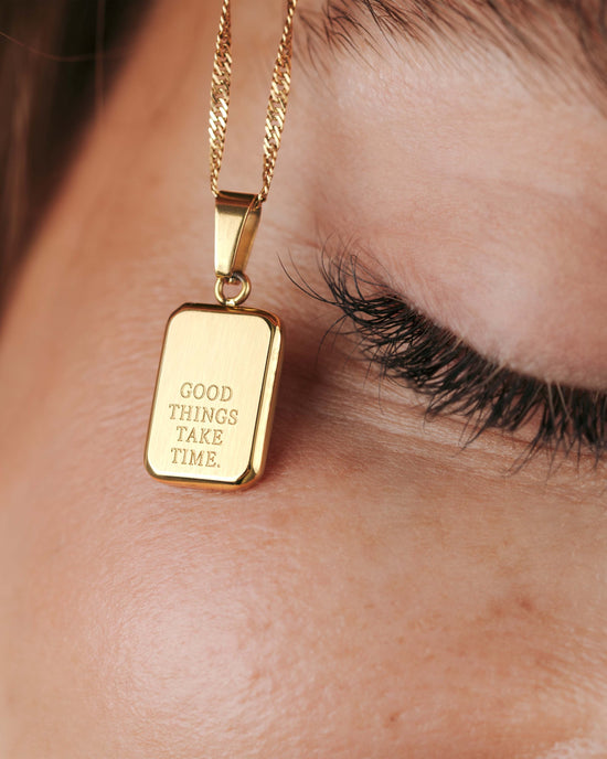 Good things take time Collana Oro