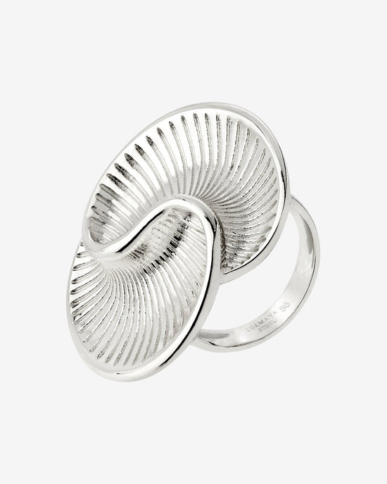 Winding Spiral Anello Argento