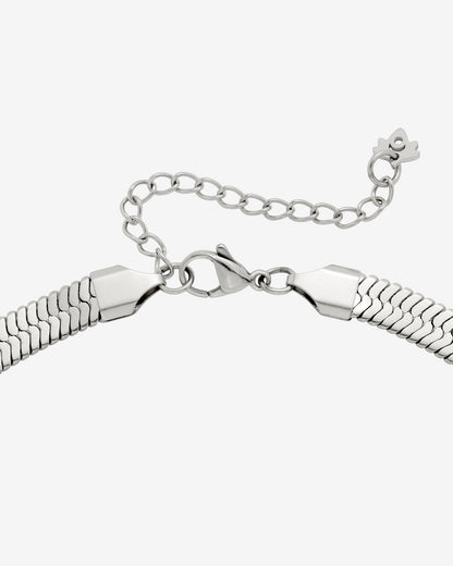 Bold Herringbone Collana Argento