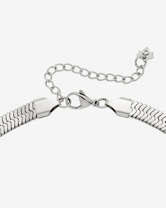 Bold Herringbone Collana Argento