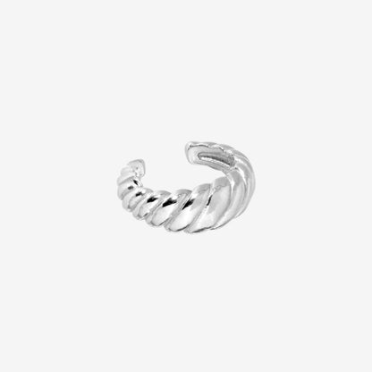 Towel Twist Ear Cuff Argento