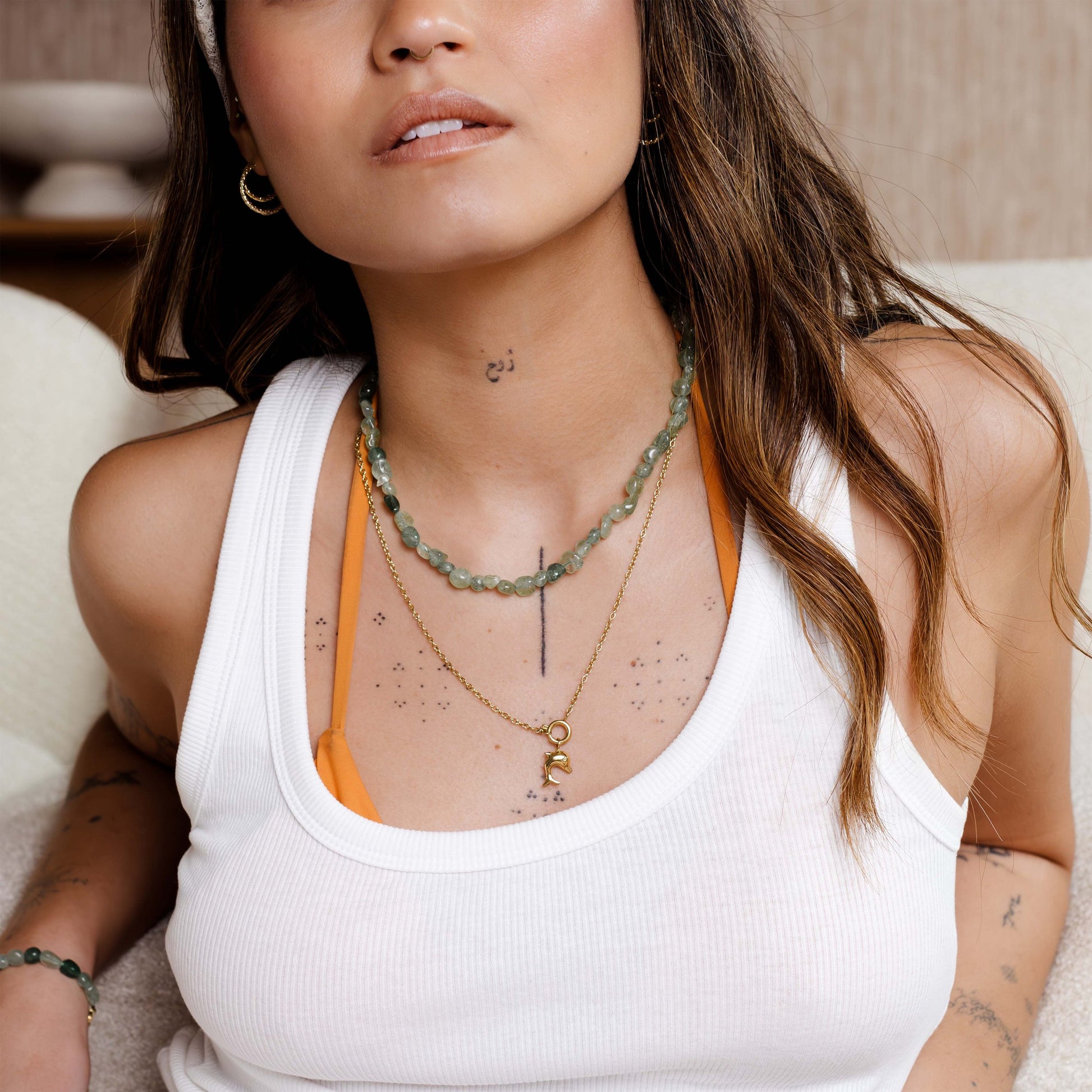 Dolphin Classic Chain Collana Set Oro