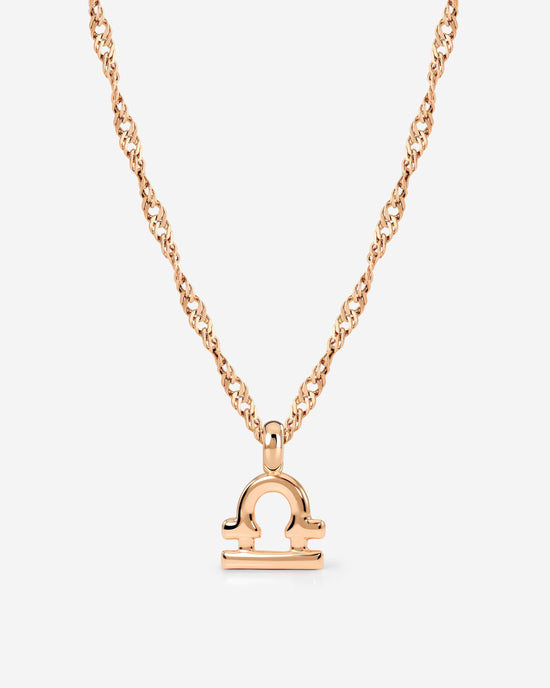 Libra Bubble Collana Oro Rosa