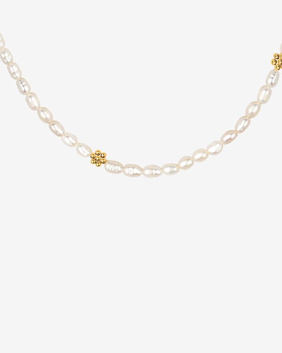 Blossom Pearl Choker Oro
