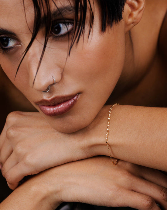 Tinsel Chain Bracciale Oro Rosa
