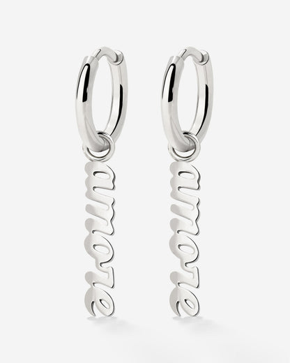 Amore puro Hoop Set Small Argento