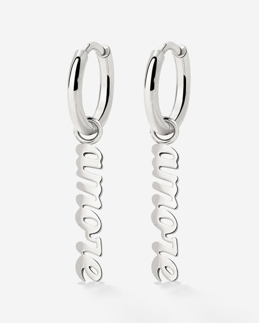 Amore puro Hoop Set Small Argento