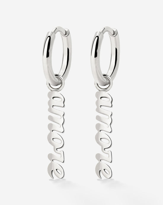 Amore puro Hoop Set Small Argento