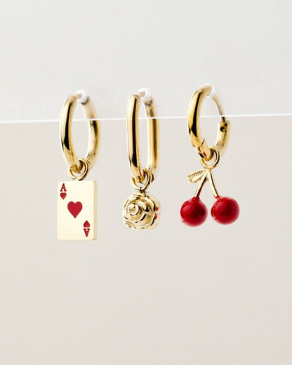 Very Cherry Hoop Set Baby Argento