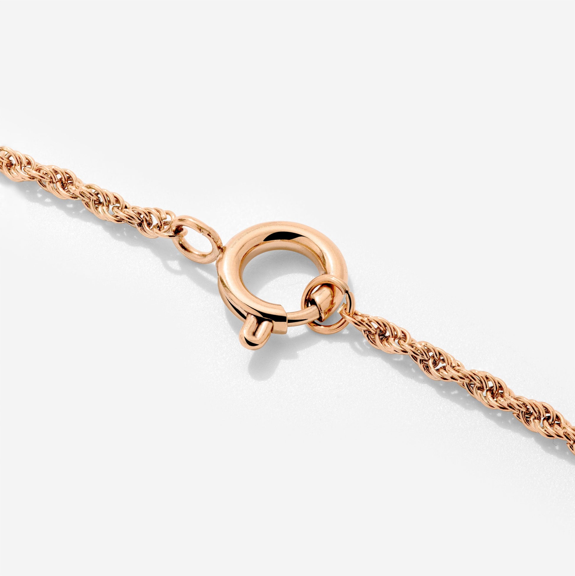 Rope Chain Charm Collana Oro Rosa