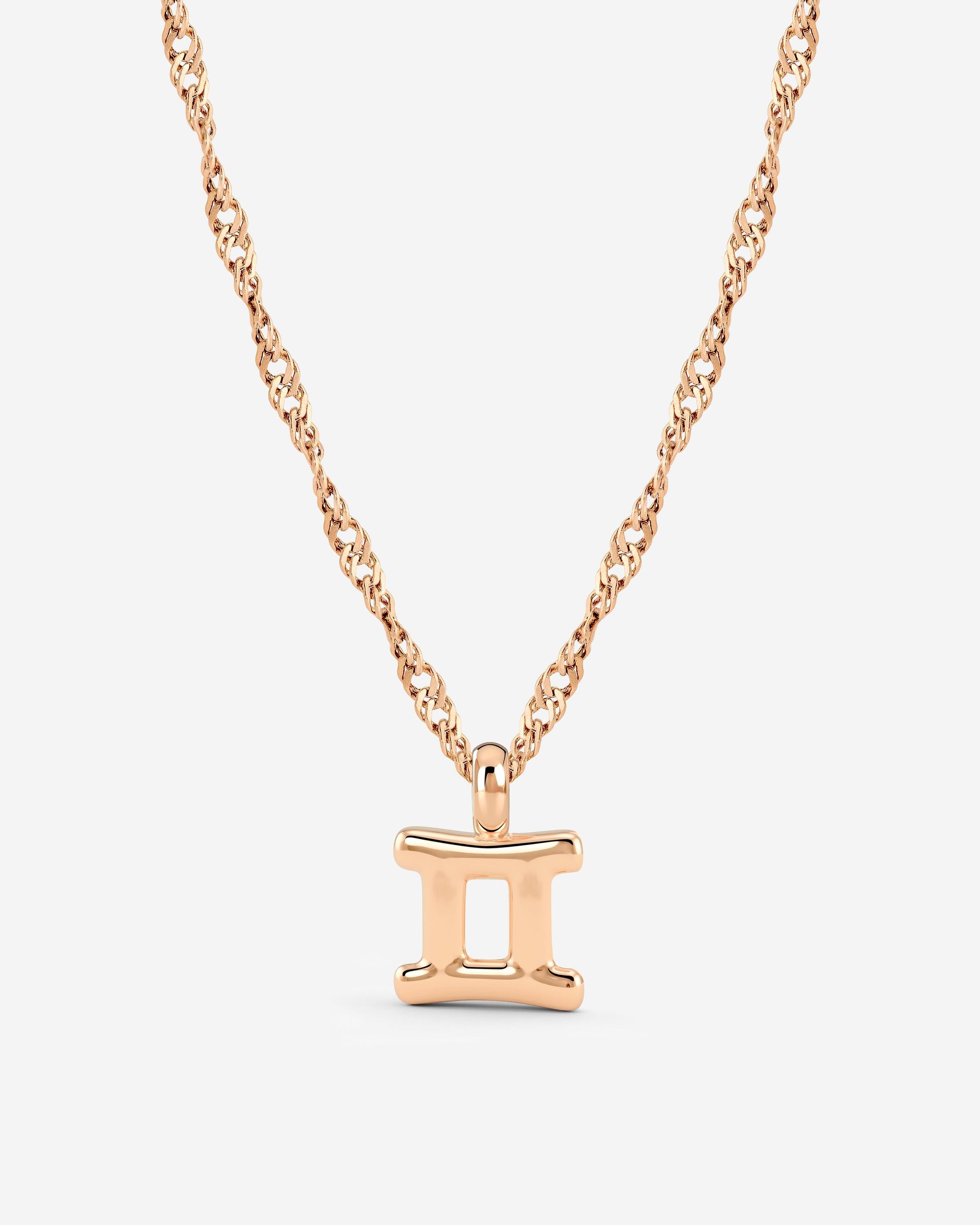 Gemini Bubble Collana Oro Rosa