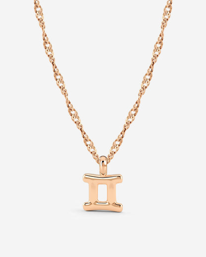 Gemini Bubble Collana Oro Rosa