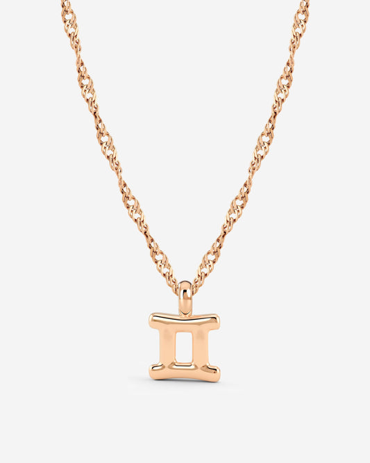 Gemini Bubble Collana Oro Rosa