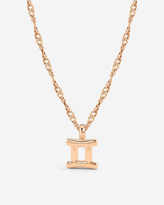 Gemini Bubble Collana Oro Rosa