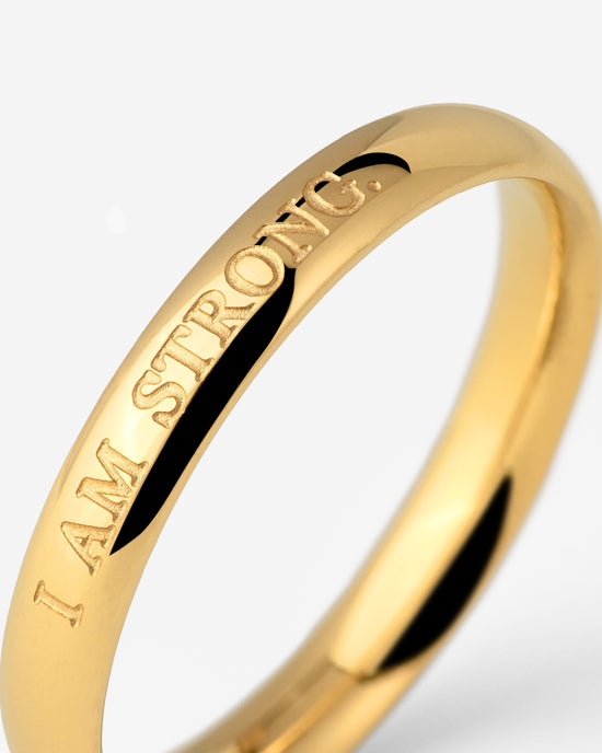 I am strong Anello Oro