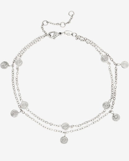 Swirl'n Double Cavigliera Argento