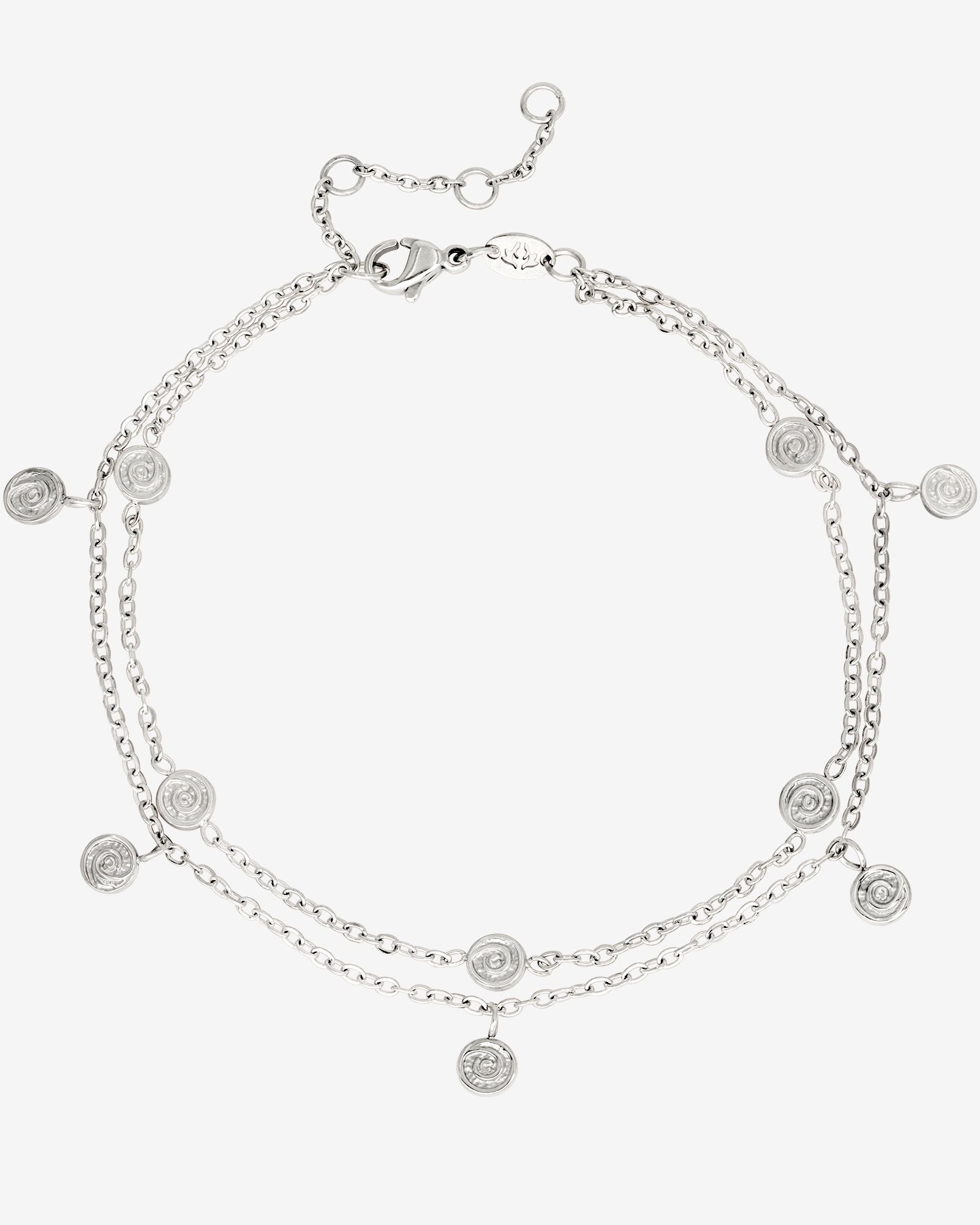 Swirl'n Double Cavigliera Argento