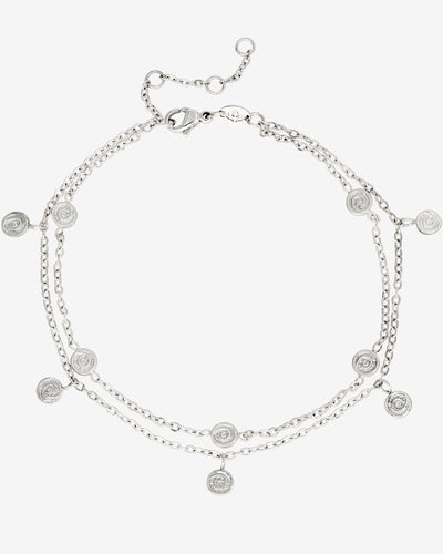 Swirl'n Double Cavigliera Argento