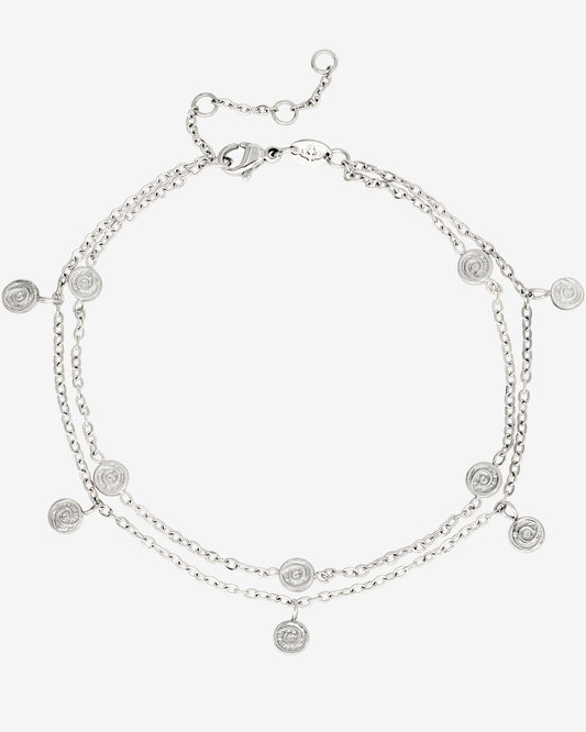 Swirl'n Double Cavigliera Argento