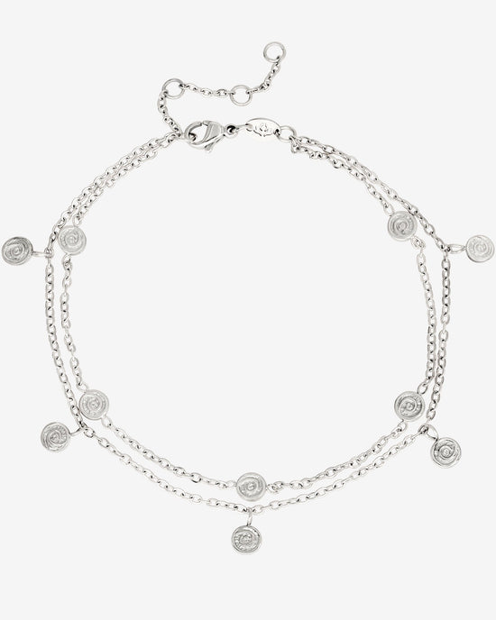 Swirl'n Double Cavigliera Argento