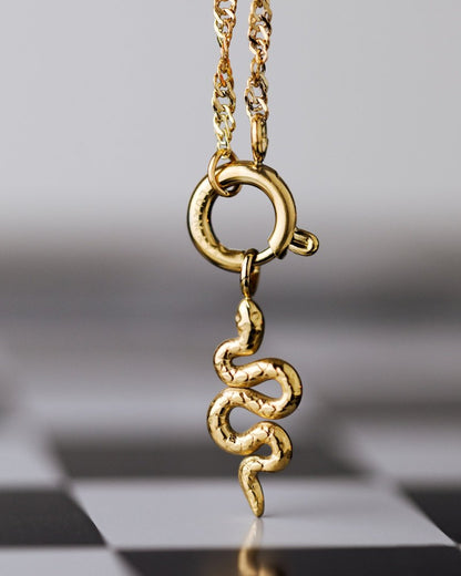 Serpent Singapore Chain Collana Set Oro Rosa
