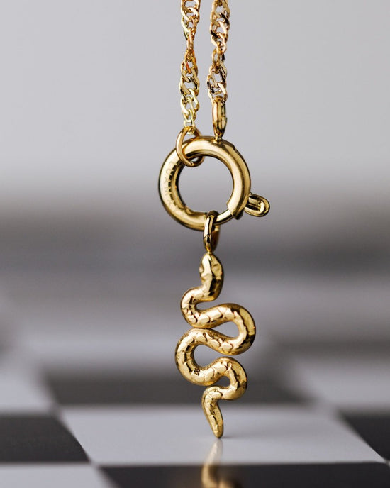Serpent Singapore Chain Collana Set Oro Rosa