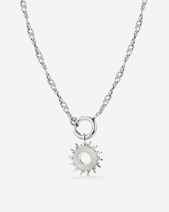 Sun Ray Singapore Chain Collana Argento