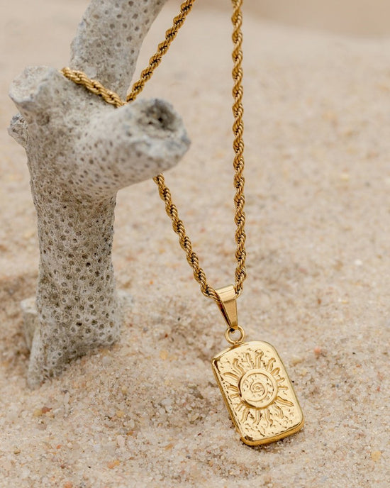 Sun Lover Pendant Collana Oro Rosa