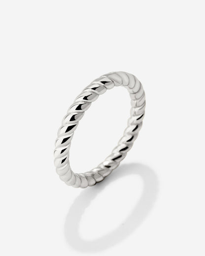 Endless Twist Anello Argento