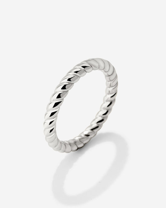 Endless Twist Anello Argento