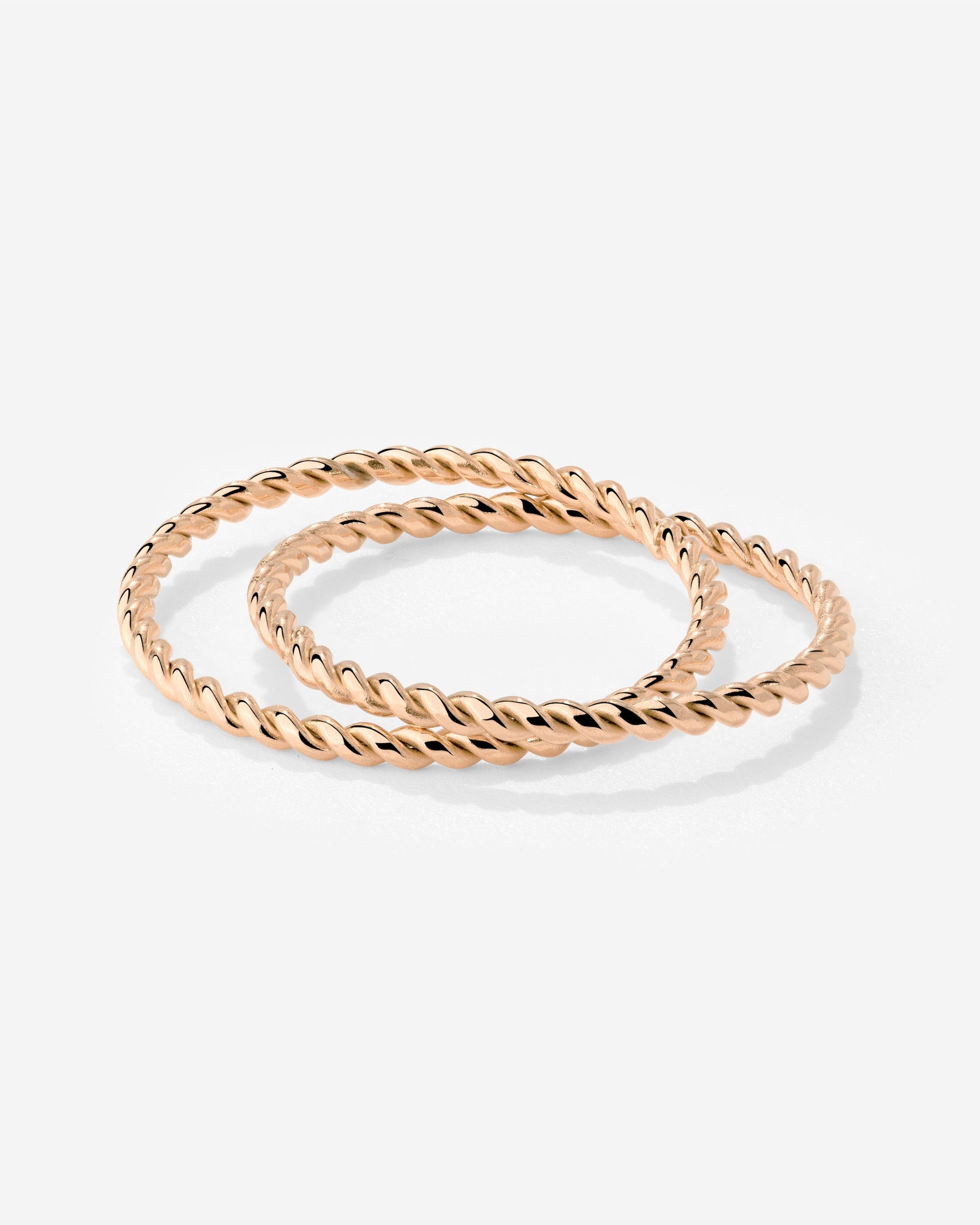 Twisted Anello Duo Oro Rosa