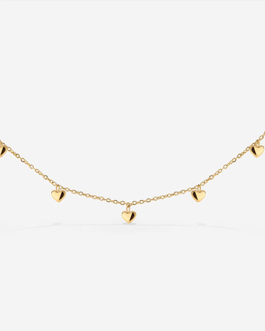 Lovely Heart Choker Oro