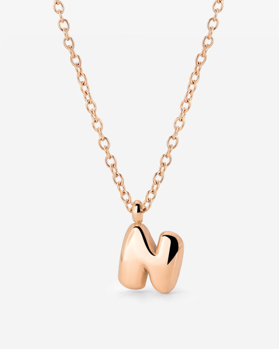 Bubble Letter Collana Oro Rosa