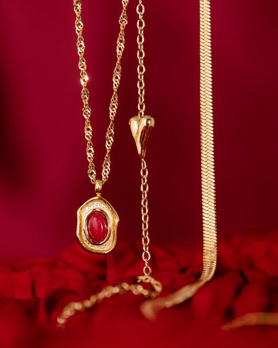 Flowy Heart Collana Oro