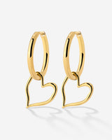 Melting Heart Hoop Set Medium Oro