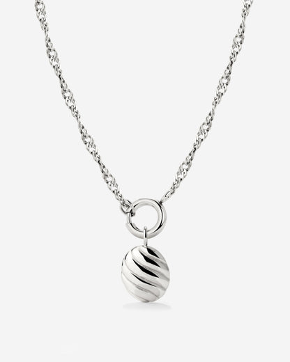 Serenity Singapore Chain Collana Set Argento