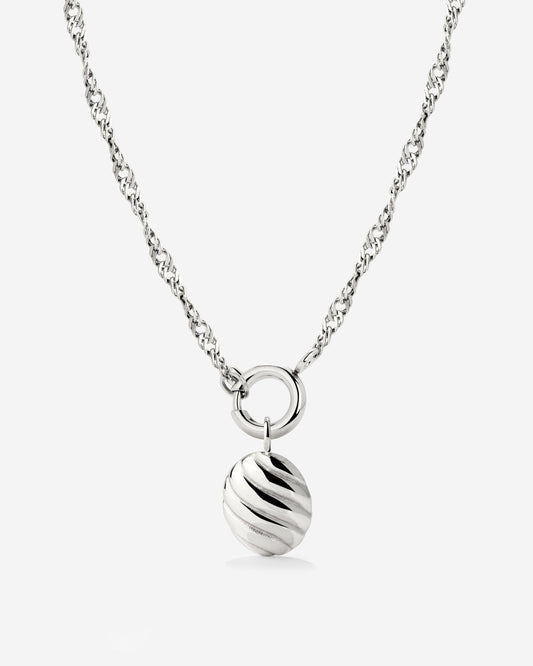 Serenity Singapore Chain Collana Set Argento