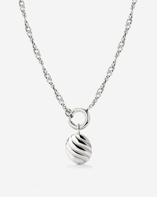 Serenity Singapore Chain Collana Set Argento