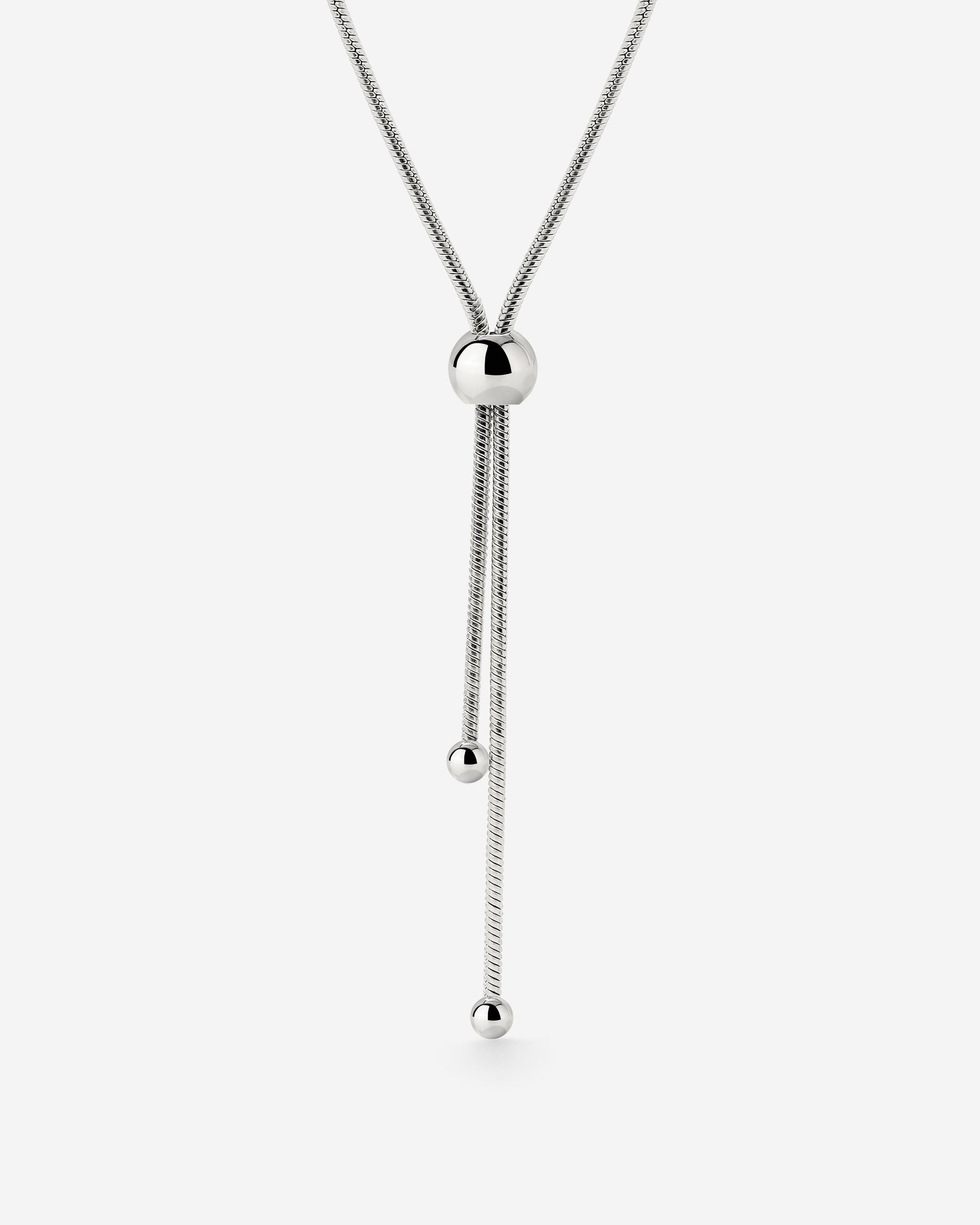 Simple Elegance Y-Collana Argento
