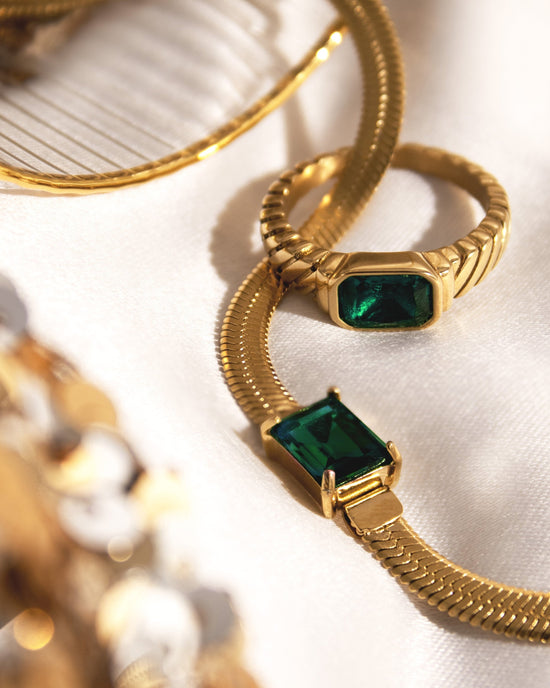Brilliant Emerald Anello Argento