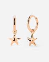 Sea Star Hoop Set Small Oro Rosa