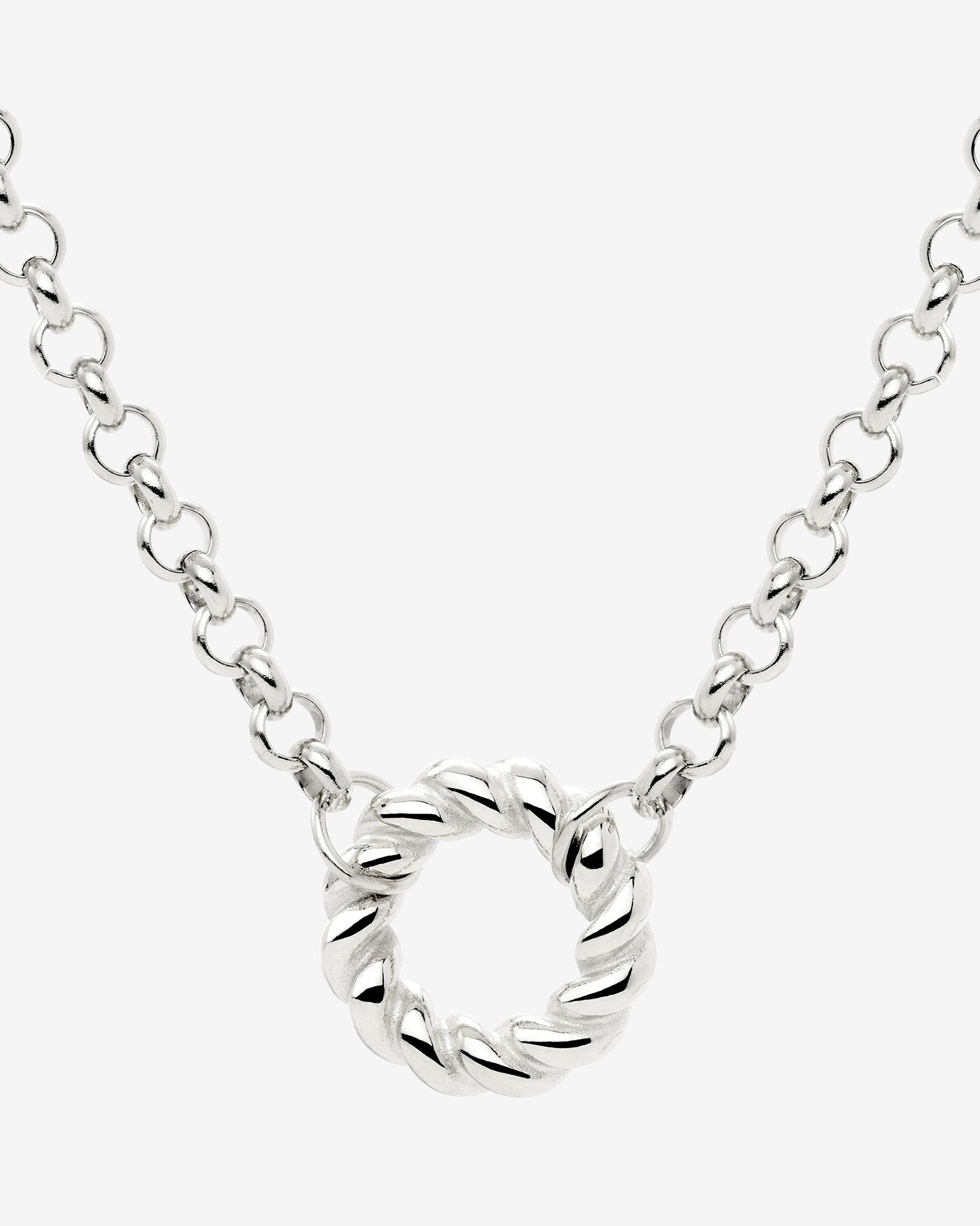 Twisted Donut Collana Argento