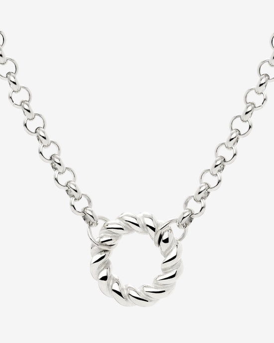 Twisted Donut Collana Argento