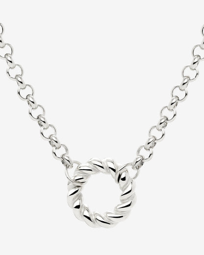Twisted Donut Collana Argento