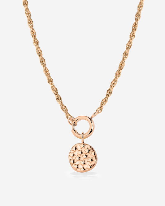 Starry Skies Rope Chain Collana Set Oro Rosa