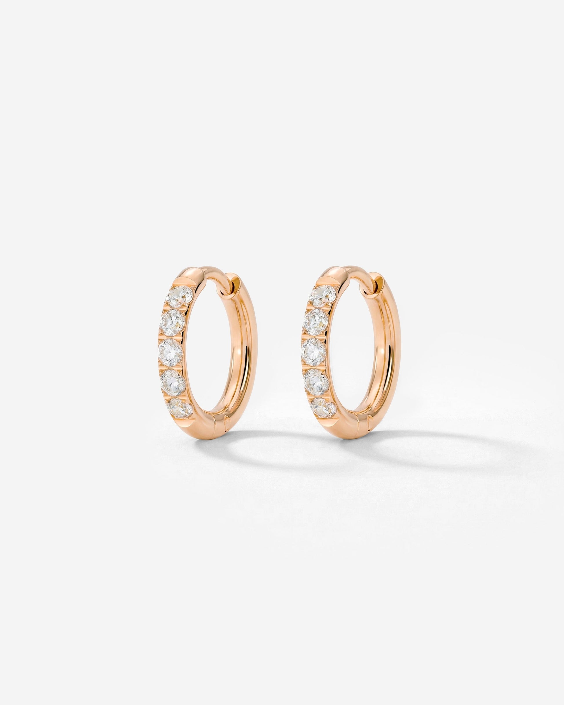 Glimmer Hoops Baby Oro Rosa