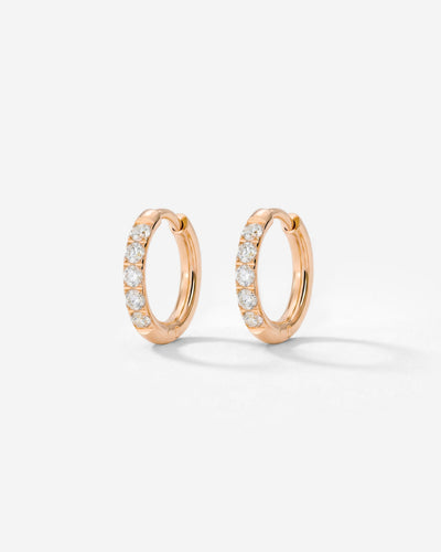 Glimmer Hoops Baby Oro Rosa
