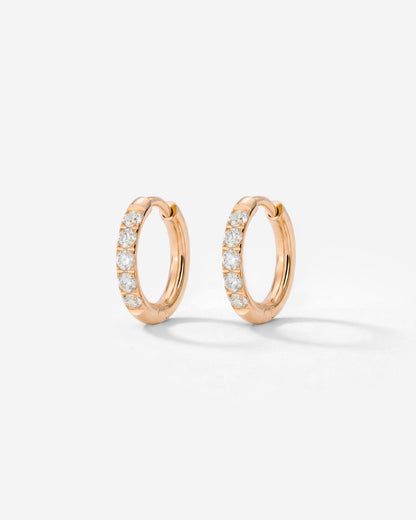 Glimmer Hoops Baby Oro Rosa
