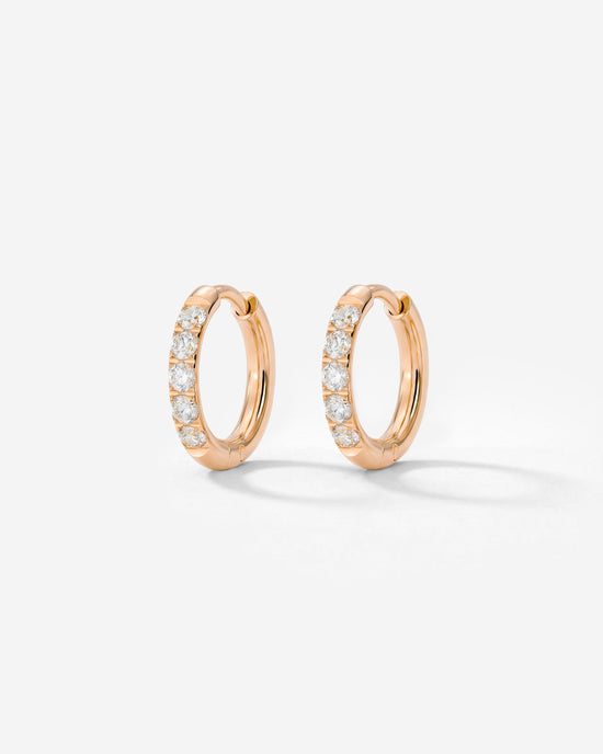 Glimmer Hoops Baby Oro Rosa